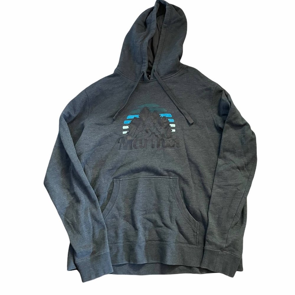 Men Marmot Pullover Hooded Sweater Hoodie